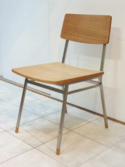 Norito Chair ノリト・チェアー　ナラ柾目材 無垢材　ステンレス